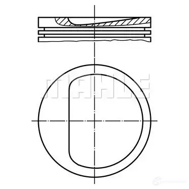 Поршень MAHLE ORIGINAL 039 79 00 55 27228 0 2348790 A8DORA5