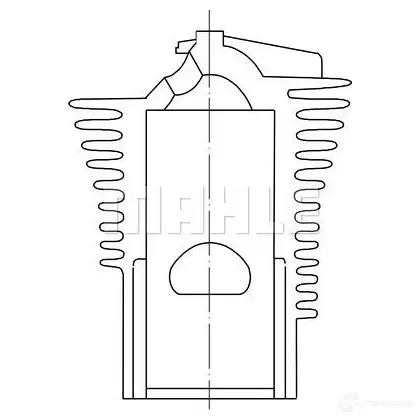 Комплект поршневых колец MAHLE ORIGINAL 028 10 N0 2346573 47 90848 1 47 90848 T изображение 2