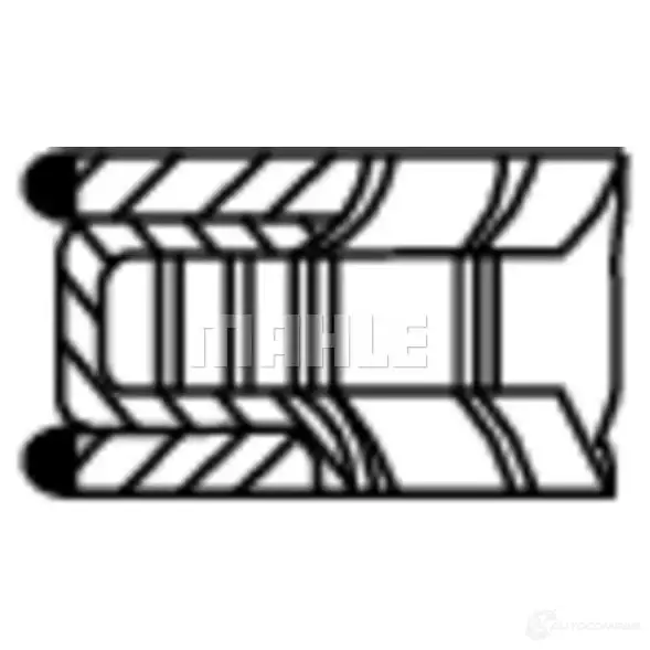 Комплект поршневых колец MAHLE ORIGINAL 012 33 N0 2345486 47 90745 1 47 90745 T изображение 0