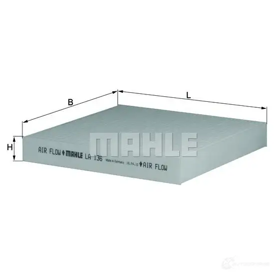 Салонный фильтр MAHLE ORIGINAL 2356143 76418750 LA 136 LAK 136
