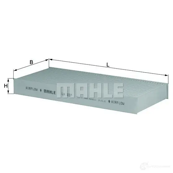 Салонный фильтр MAHLE ORIGINAL OZ62RE LA 237 764212 18 2356201