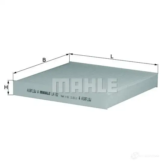 Салонный фильтр MAHLE ORIGINAL LA 82 2356405 76418 230 FU8C4