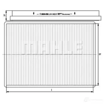 Салонный фильтр MAHLE ORIGINAL LAK 44 LA 44 76417489 2356305 - Изображение 1