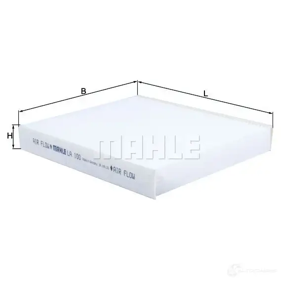 Салонный фильтр MAHLE ORIGINAL UOB6S7 764 18578 2356113 LA 100