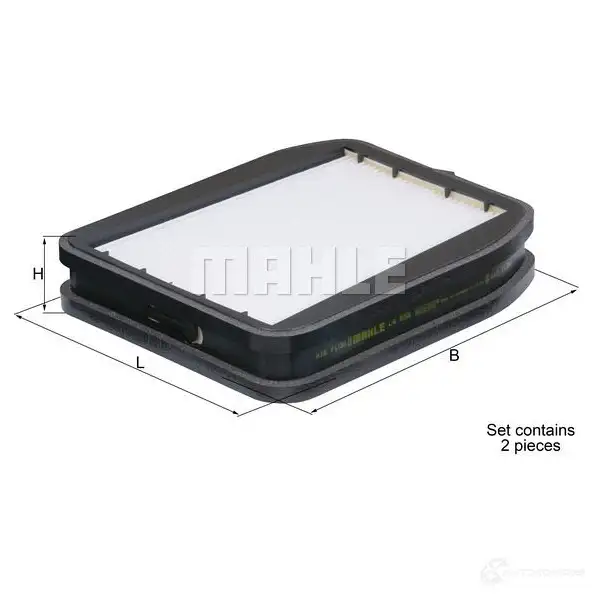 Салонный фильтр MAHLE ORIGINAL LA 455/S 7 0388573 2356315 1ZHHY2I