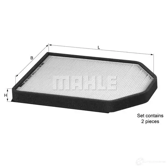 Салонный фильтр MAHLE ORIGINAL GSZK3MK LA 51/S 2356349 7032 0519 изображение 0