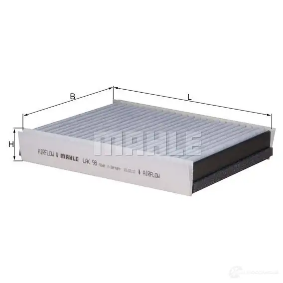 Салонный фильтр MAHLE ORIGINAL LAK 96 2356633 76888630 LAO 96 изображение 0