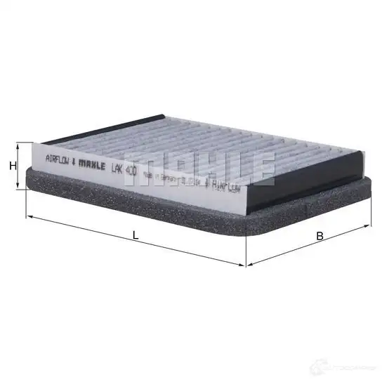 Салонный фильтр MAHLE ORIGINAL LAK 400 2356553 72352700 LA 400