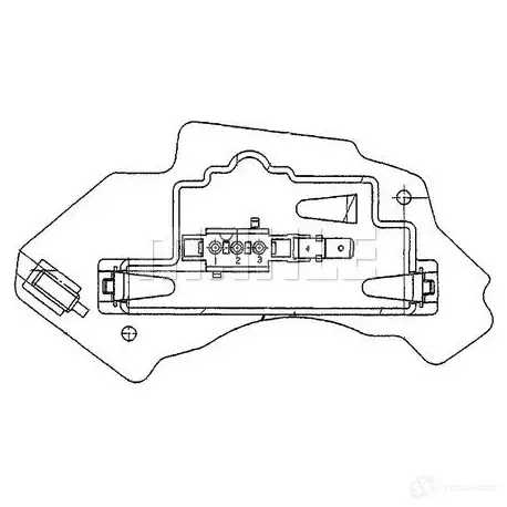 Резистор печки MAHLE ORIGINAL S1 IT6 1437627047 ABR 28 000P изображение 0