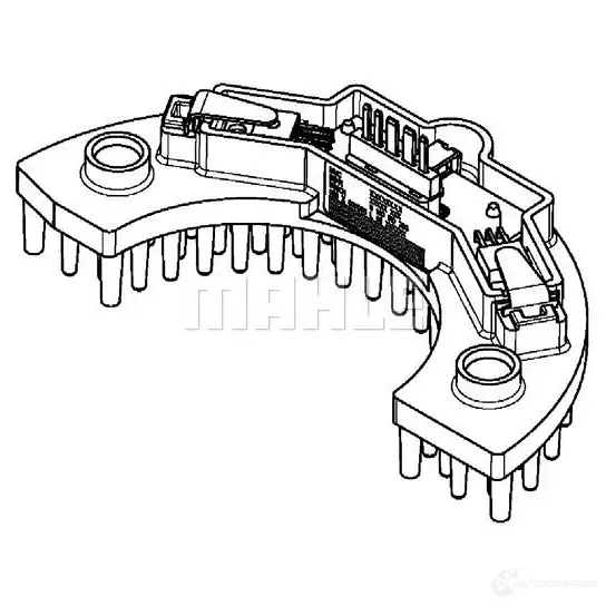 Резистор печки MAHLE ORIGINAL 1437627125 N3V HBYM ABR 58 000P изображение 0