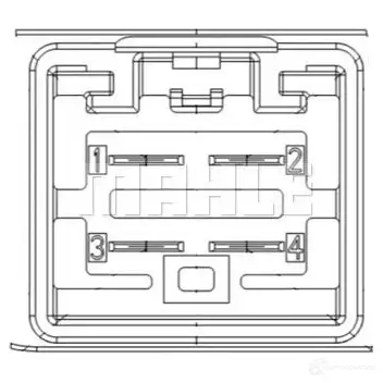 Резистор печки MAHLE ORIGINAL Y 0K9XI ABR 105 000P 1439134467 - Изображение 1