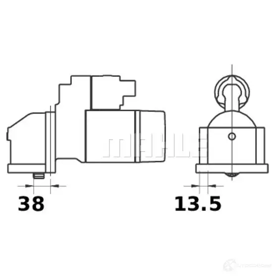 Стартер MAHLE ORIGINAL MS 383 11.131.055 2359180 11131055 изображение 0