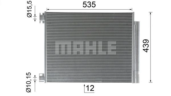 Радиатор кондиционера MAHLE ORIGINAL AC 1016 000P 1440656507 FOSDJ7 5 изображение 9