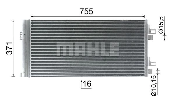 Радиатор кондиционера MAHLE ORIGINAL 1440656587 AC 1122 000P L 35ORCK изображение 9