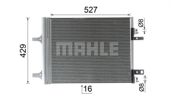 Радиатор кондиционера MAHLE ORIGINAL K0FY E 1440656654 AC 965 000P изображение 9