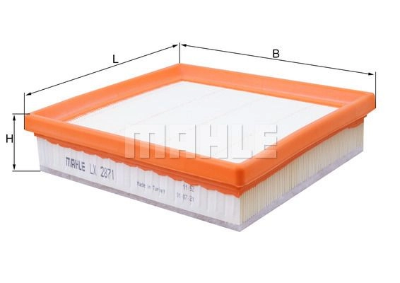 Воздушный фильтр MAHLE ORIGINAL 1440655932 LX 2871 07AX Q изображение 0