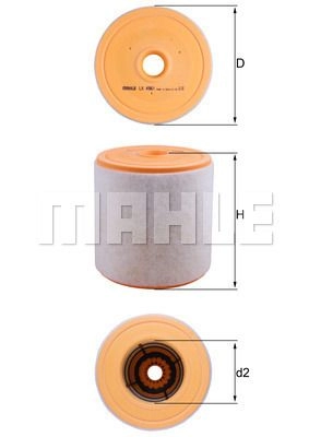 Воздушный фильтр MAHLE ORIGINAL LX 4961 0PENME 6 1440655957 изображение 0