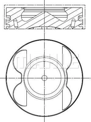 Поршень MAHLE ORIGINAL SL WK85P 1440657884 001 PI 00178 000