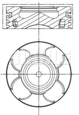 Поршень MAHLE ORIGINAL H I2AV 1192227436 011 PI 00100 000