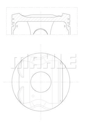 Поршень MAHLE ORIGINAL 021 PI 00133 001 1440658197 4P BDUTL
