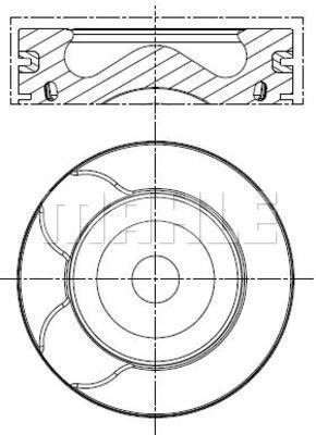 Поршень MAHLE ORIGINAL 1440658413 MZ99 9PD 039 PI 00128 001