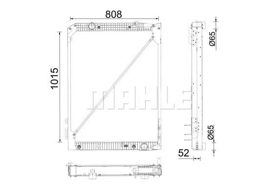 Радиатор охлаждения двигателя MAHLE ORIGINAL QG9 UOD CR 686 001P 1440658845