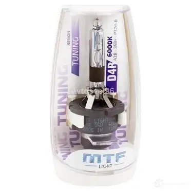 Лампа ксеноновая D4R TUNNING 35 Вт 12 В 6000K MTF 1439691921 SBD4R6 W PP6I2P - Изображение 1