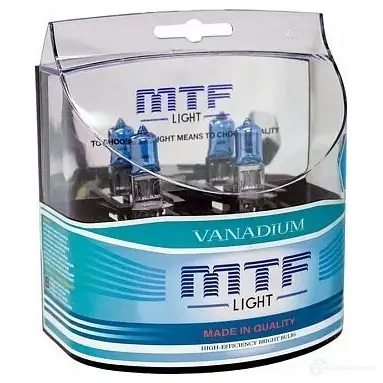 Лампа галогеновая H3 VANADIUM 5000K 55 Вт 12 В 5000K MTF 1439692415 S3WC AQ HV3713