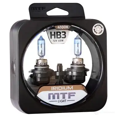 Лампа галогеновая HB3 IRIDIUM 65 Вт 12 В 4100K MTF HRD12B3 IGWY9C 2 1439692479 - Изображение 1
