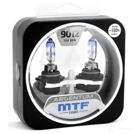 Лампа галогеновая HIR2 ARGENTUM +130% 3300K 55 Вт 12 В 3300K MTF MW LR94 1439692503 H3A12H2