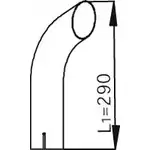 Выхлопная труба глушителя DINEX 53761 N KBDV MZ52B94 1937208 изображение 0