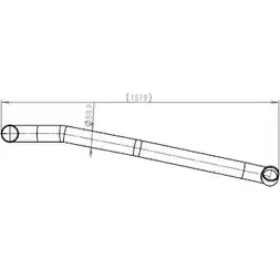 Выхлопная труба глушителя DINEX 5R7 FA3 54712 DLP8Y5 1937491 изображение 0