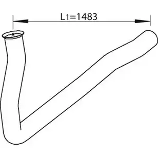 Выхлопная труба глушителя DINEX G TKWW 64264 1937912 97VRS изображение 0