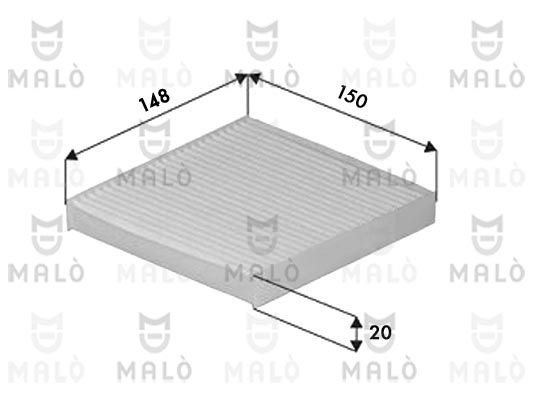 Салонный фильтр MALO RN MM2 1532621 1440912312 изображение 0