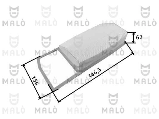 Воздушный фильтр MALO 1424567497 1500616 D5C K7TD изображение 0