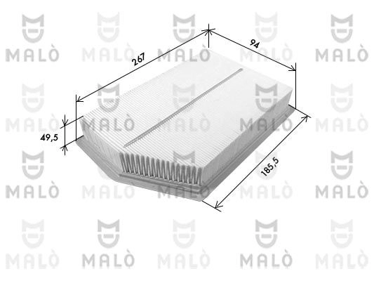 Воздушный фильтр MALO BMYV 6 1440907208 1500623 изображение 0