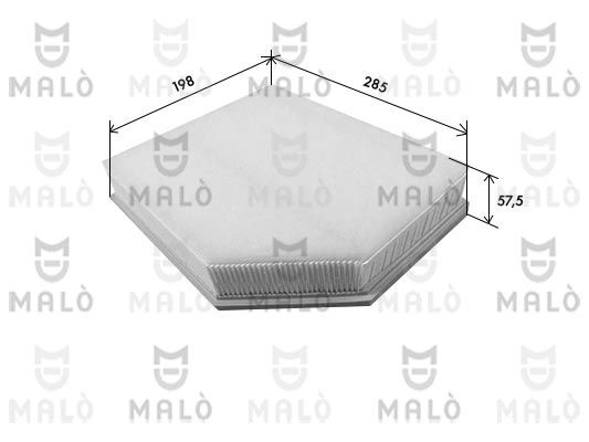 Воздушный фильтр MALO 1440907215 CQDQOD A 1500630 изображение 0