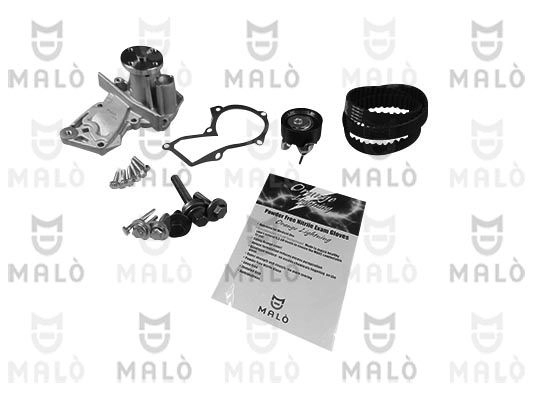 Комплект ремня ГРМ с помпой MALO A 104J 1419350483 1555067