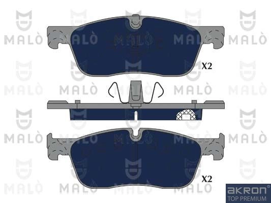 Тормозные колодки дисковые, комплект MALO 6 0LBL 1419344716 1051300