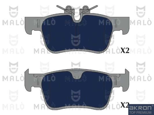 Тормозные колодки дисковые, комплект MALO 1051336 C 91S9B 1424719202