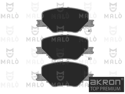Тормозные колодки дисковые, комплект MALO 1440913237 E UM2E 1051372