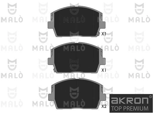 Тормозные колодки дисковые, комплект MALO 1051387 M 5J7SL0 1440913252 изображение 0