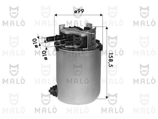 Топливный фильтр MALO 1440912561 1520246 5F GVZ