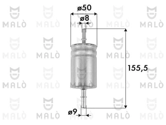 Топливный фильтр MALO 1440912563 1520248 WMF9 0 изображение 0