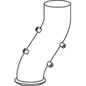 Выхлопная труба глушителя DINEX J773X7 66602 EU7X C4 1938429 изображение 0