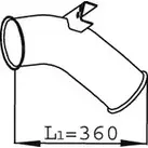 Выхлопная труба глушителя DINEX GS6VSLG 68272 1938665 3RBC Z изображение 0