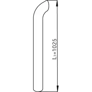 Выхлопная труба глушителя DINEX IFGAC43 200 FV1 1938880 68768 изображение 0