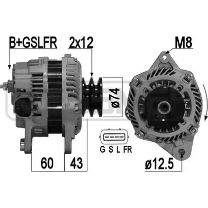 Генератор ERA JQ0 IL 459U8T 1941968 209364 изображение 0