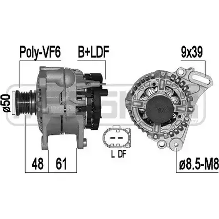 Генератор ERA 1941982 209379 0YA44TS 82X4 YK изображение 0