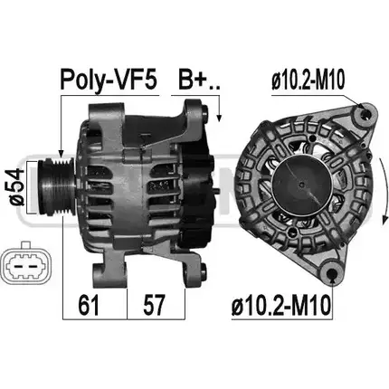 Генератор ERA RD9N DU8 209406 1941998